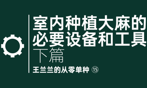 14 - 室内种植大麻的必要设施和工具(下)