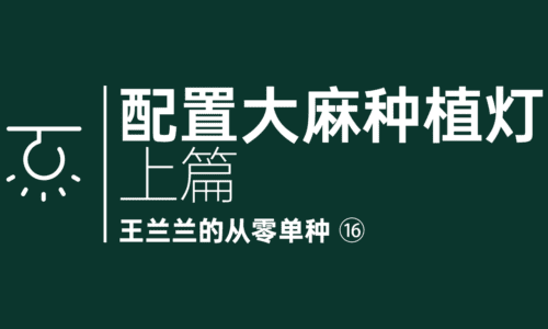 15 - 配置大麻种植灯:光周期现象