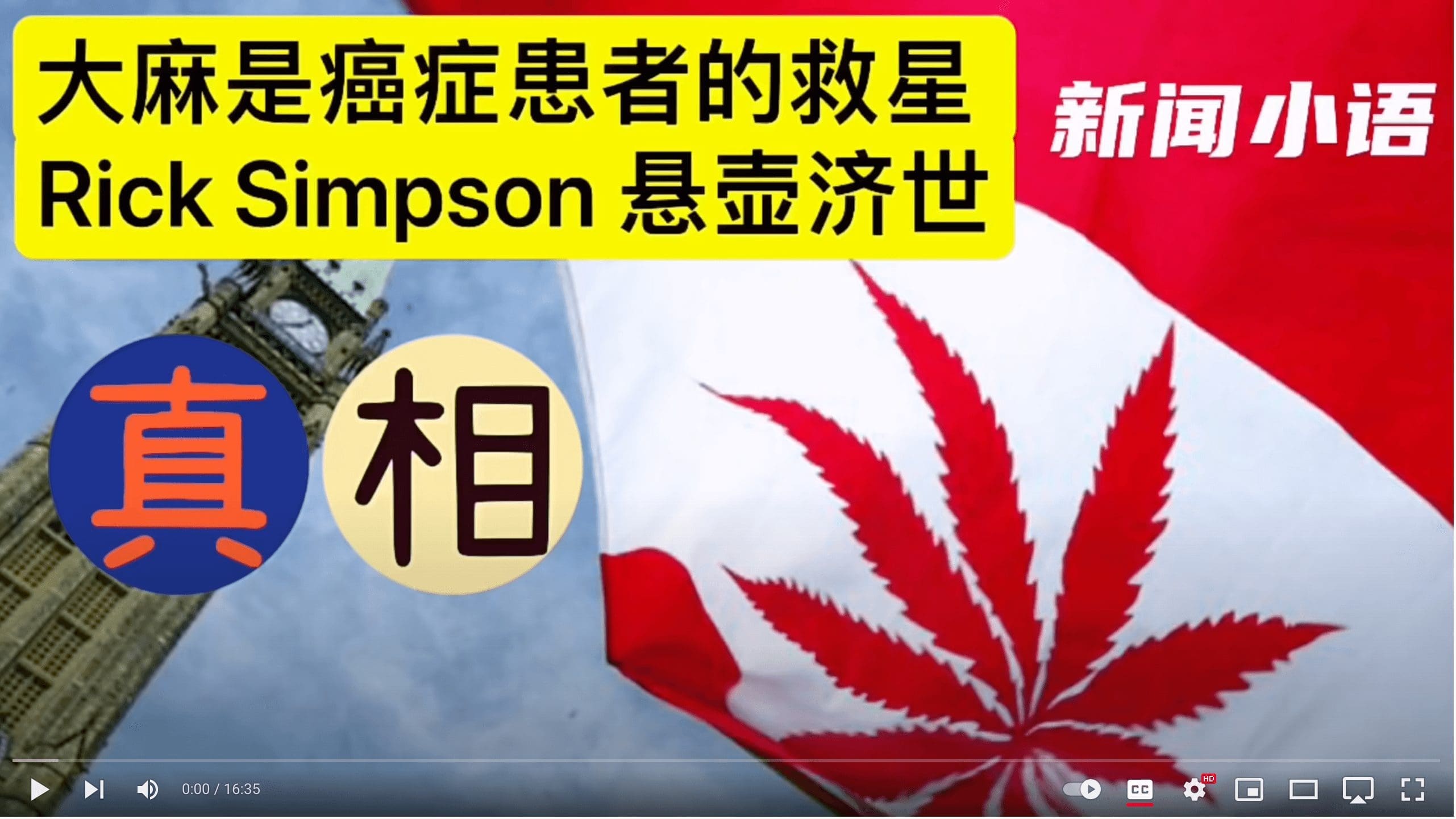 【字幕版】①大麻油一周治愈皮肤癌，几周治愈银屑病。②Rick Simpson治愈5000多名各种癌症、以及糖尿病白血病等患者。③小语听友分享治疗经验。
